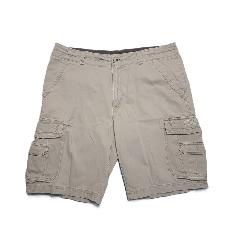 Unionbay Cargo Shorts Mens 38 Biege Cotton Relaxed